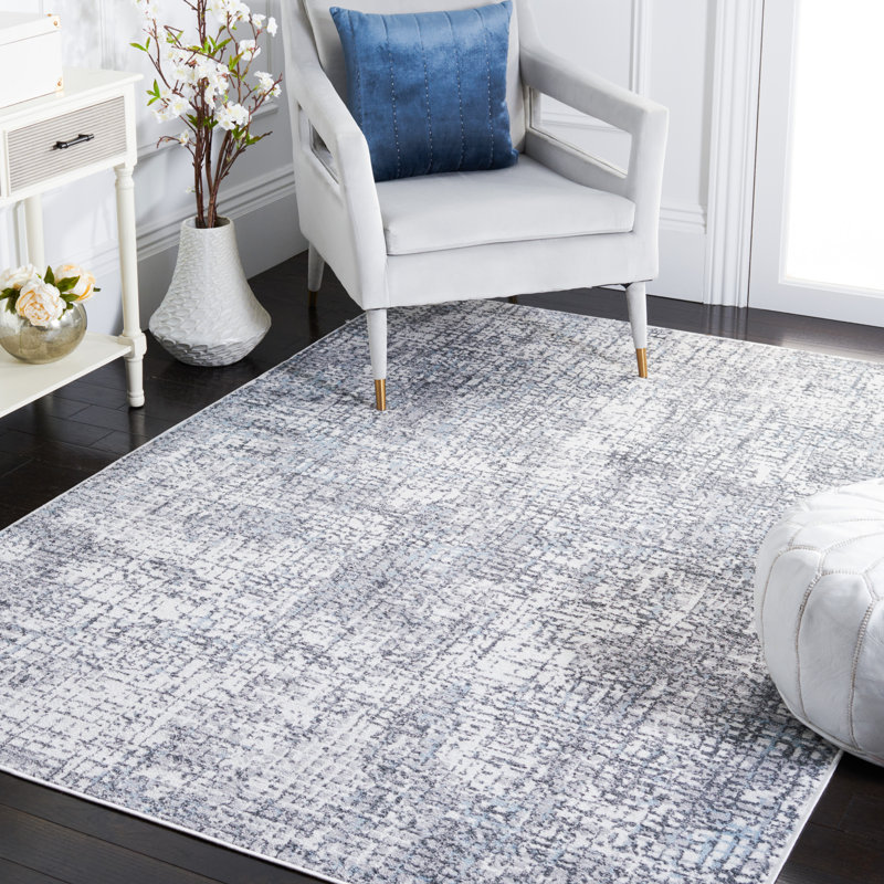 Ethellee Performance Abstract Rug, Rectangle 4' x 6'