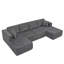 Canapé modulaire en U avec velours côtelé et sans assemblage-480775055-480775054