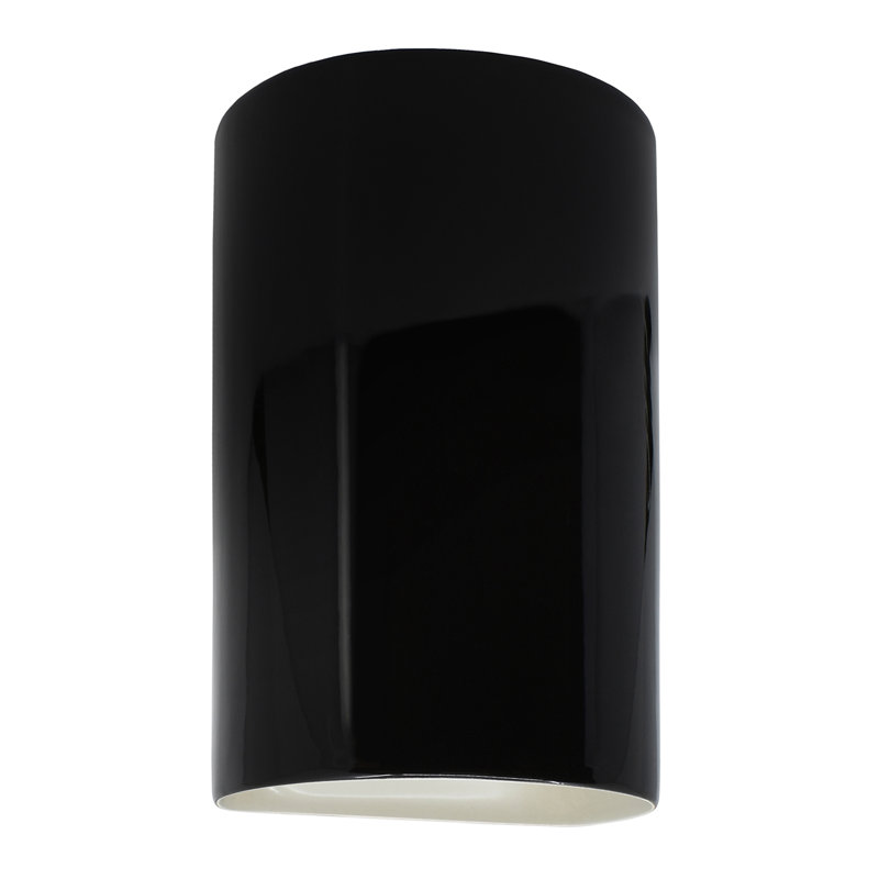 Applique murale en céramique Ambiance, Noir brillant / blanc mat