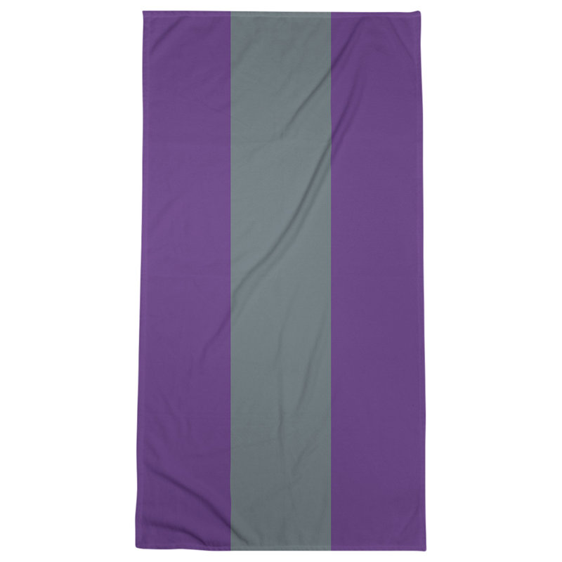 Lightweight Bath Towel, Purple/Slate Gray/Purple
