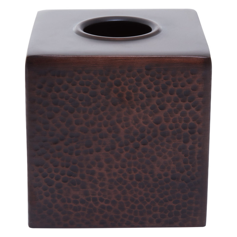 Strout Tissue Box Cover, Dark Bronze