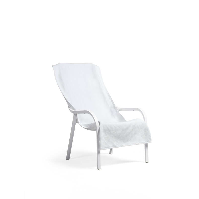 Net Outdoor Lounge Chair, White