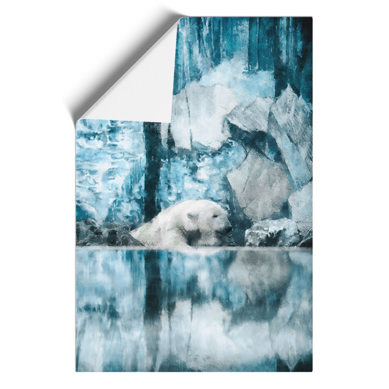 The Polar Bear Painting - Frameless Print, 30cm H x 21cm W x 0.1cm D