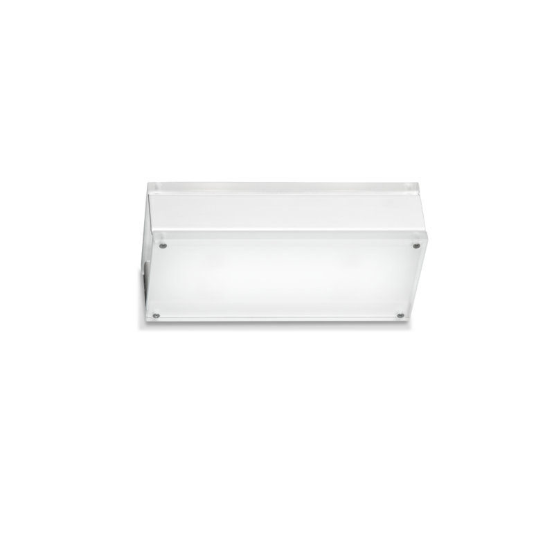 wall lamp 4x20 cm - 2 lights, White
