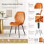 Stansky Mid-Century Modern Velvet Dining Chair with Crossed Metal Legs, Set of 2-1182278675