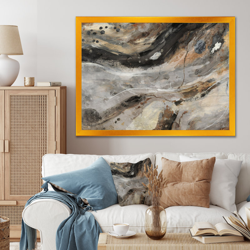 «Morning Effervescence III», reproduction sur toile, Cadre doré simple, H 12 po x l 20 po x P 1 po