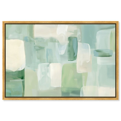 «Mint Haze II», reproduction sur toile encadrée par Art Remedy, cadre doré, 54 x 36