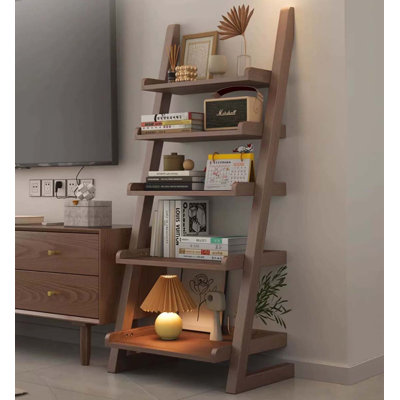 Bibliothèque verticale en bois massif