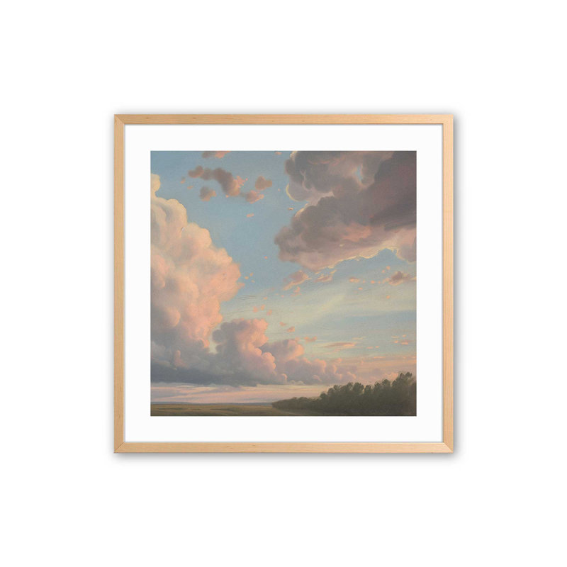 Brilliant Skies II, reproduction, Érable brut encadré, H 17,5 po x l 17,5 po