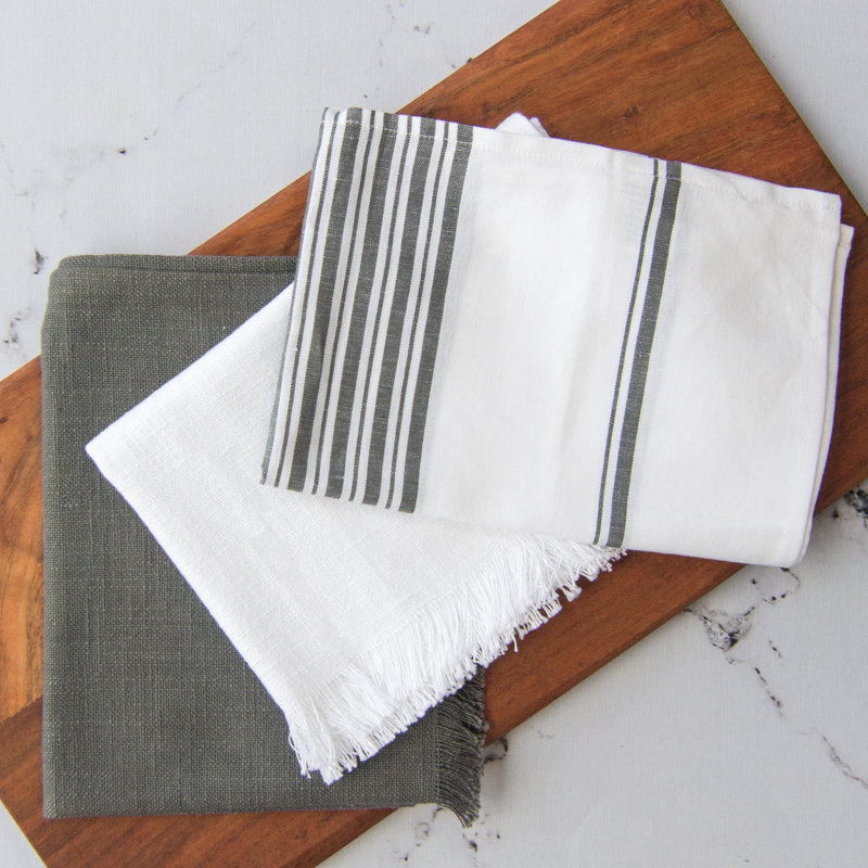 CHARCOAL AND WHITE FARMHOUSE STRIPE