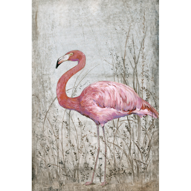 American Flamingo II Pink Canvas Print for Kids Room