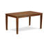 Ensemble de salle à manger 5 pièces comprenant une table de salle à manger rectangulaire et 4 chaises rembourrées en similicuir rouge Firebrick, 36 x 60 pouces, acajou-1147849139-1097701234-1147849143