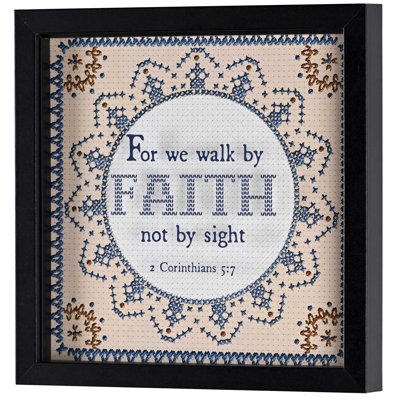Art mural encadré «We Walk By Faith Not»