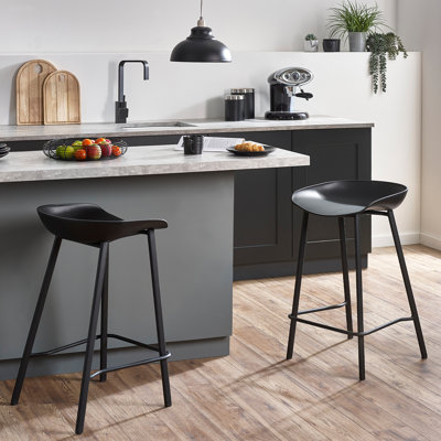 Dragan Bar Stool with Steel Frame