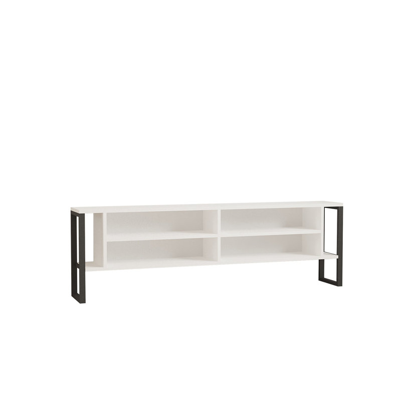 Puqa Design TV Stand for TVs up to 70", White