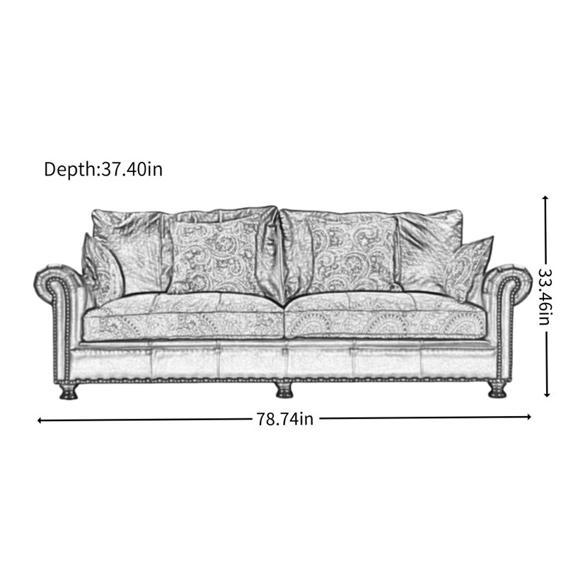 American Retro and Simple Design Sofa