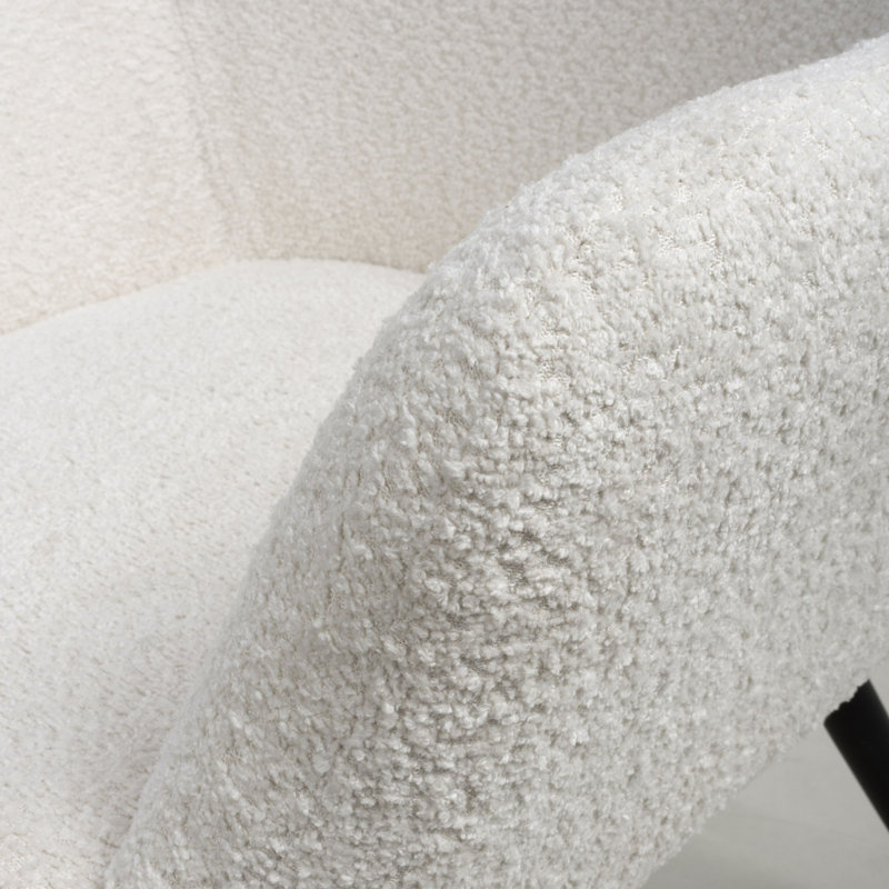 Rajashri Upholstered Armchair, White
