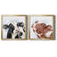 Lily et Betsy I - ensemble de 2 reproductions d'art sur toile-135464268-135464266