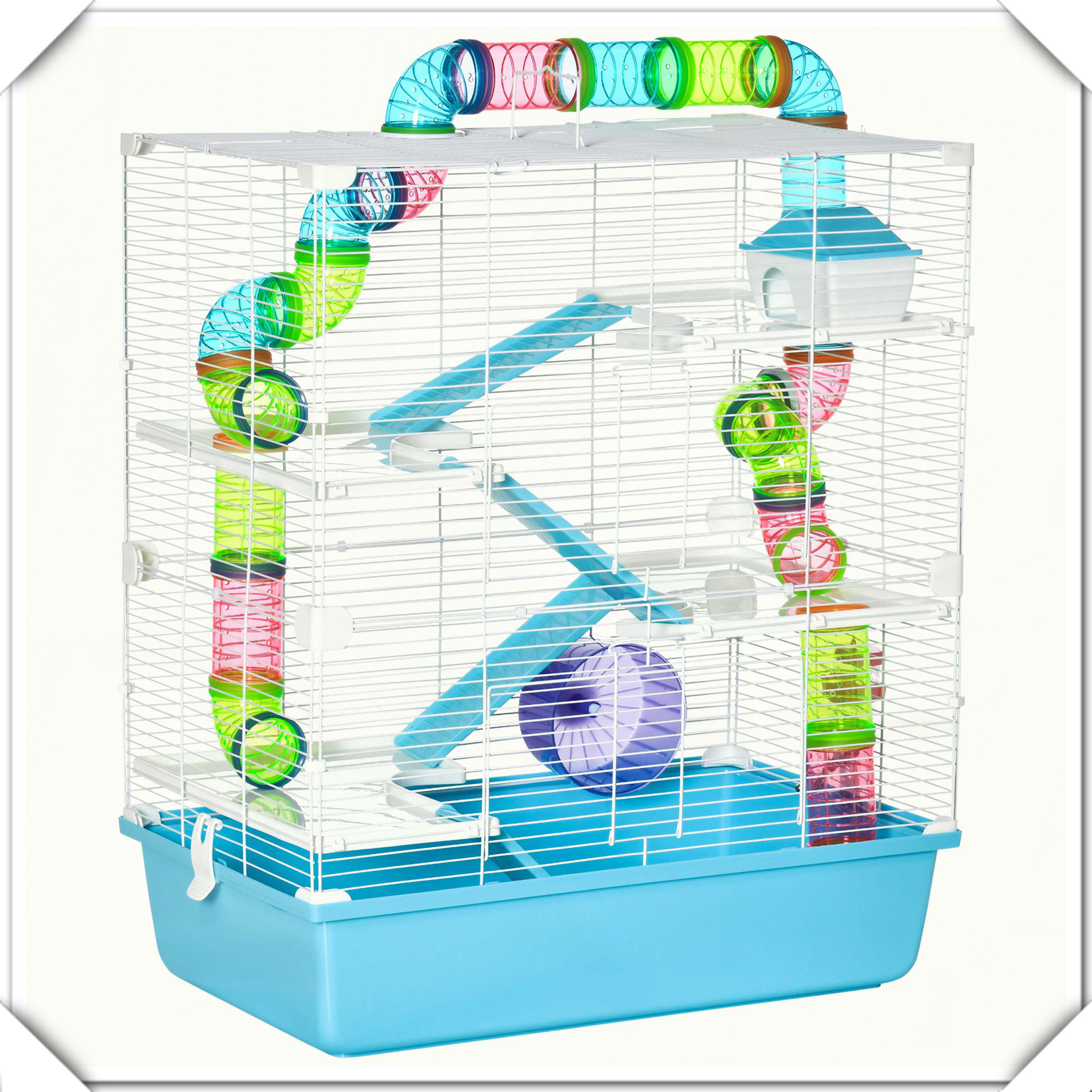 Wrought Studio™ 5-Tier Hamster Cage with Tubes Tunnels Handle Exercise ...
