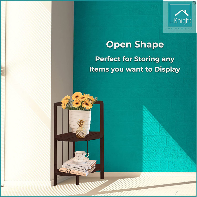 27 cm W Shelving Unit, Dark Brown