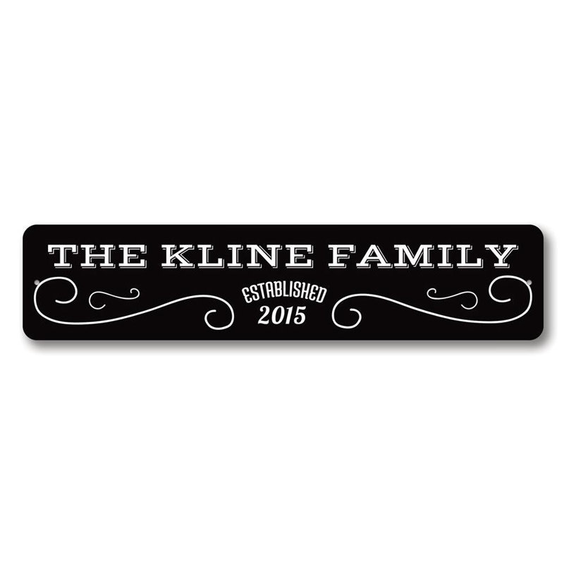 Plaque en aluminium personnalisée, H 6 po x l 24 po x P 0,06 po