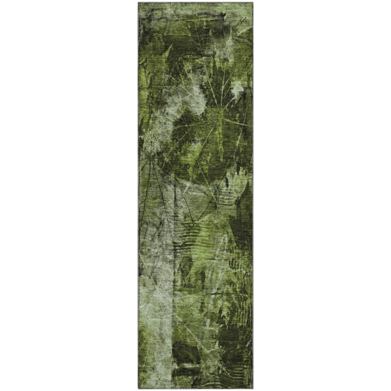 Cerrito Area Rug with Non-Slip Backing, Runner 2'3" x 7'6"