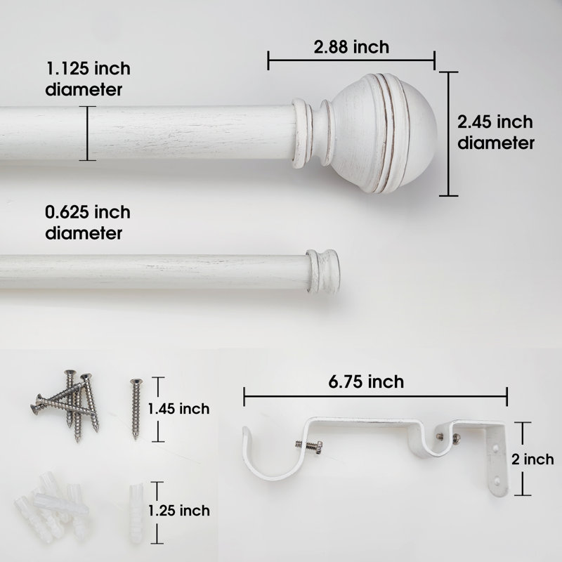 Largeur totale Bernise x 1,125 de diamètre, 72" - 144"