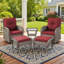 Fauteuil oscillant d'extérieur en osier Gaetanino-810026326-810026325