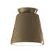 Logan Single Light Ceramic 7.75'' H X 7.5'' W  Flush Mount