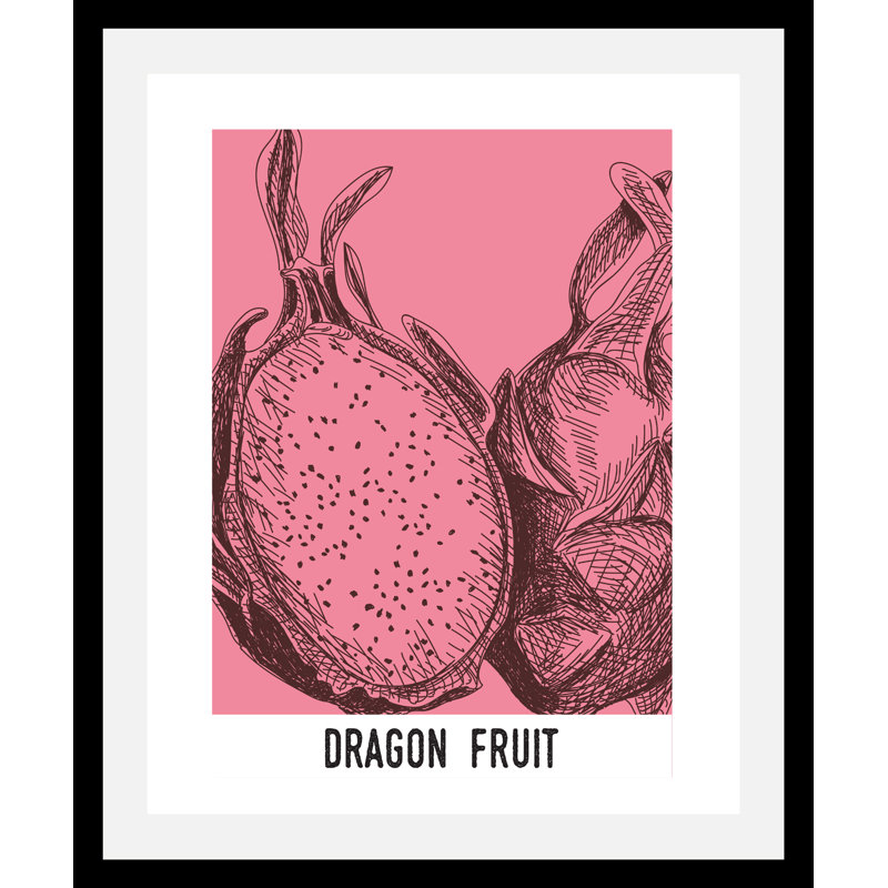 Dragon Fruit - Single Picture Frame Print, 70cm H x 50cm W