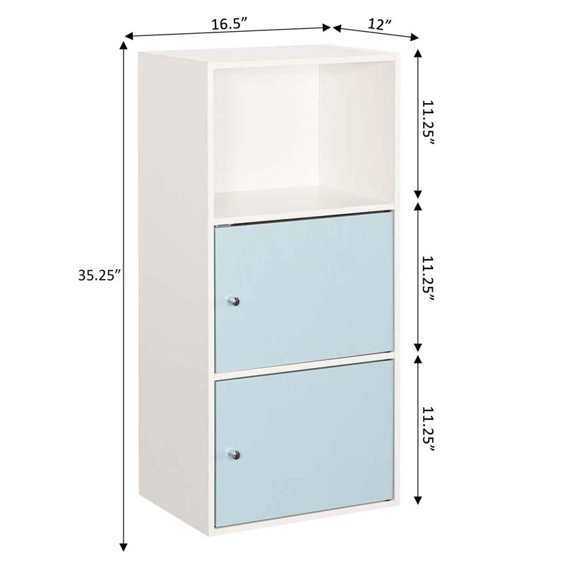Aptos Accent Cabinet, White/Seafoam