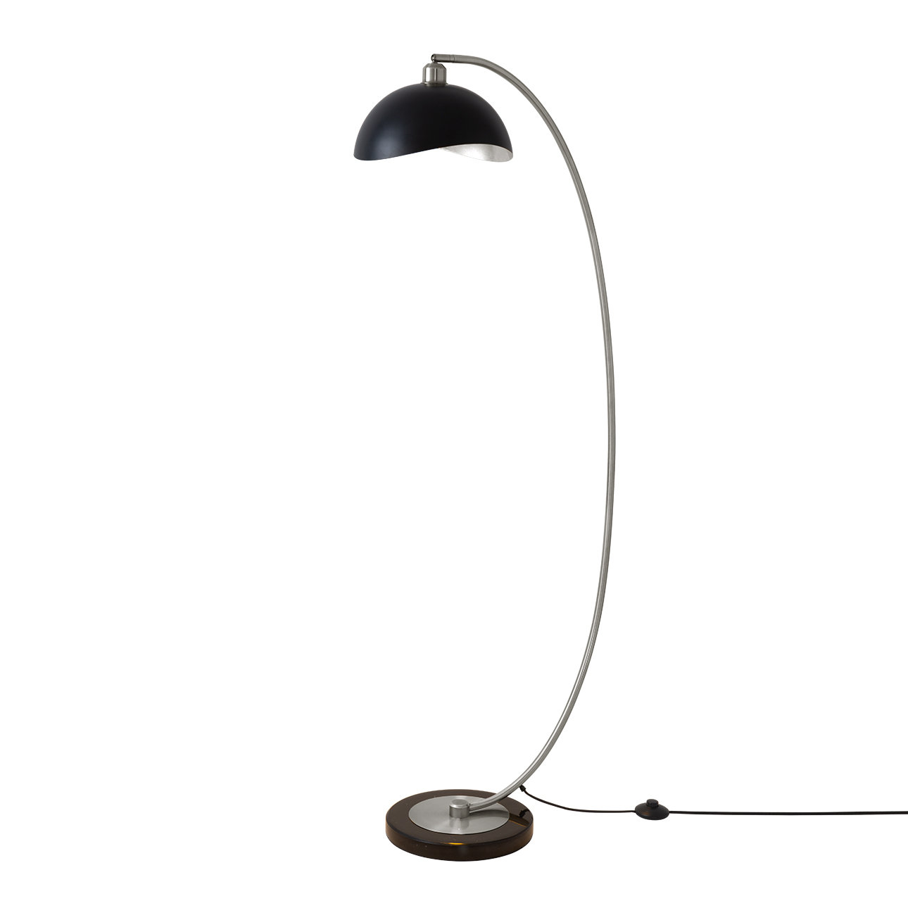 Luna Bella 62" Floor Lamp, Black, Antique Nickel