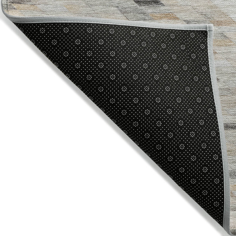 Tapis intérieur / extérieur lavable ivoire Ruzenth - LOOMlan, 9 pi x 12 pi