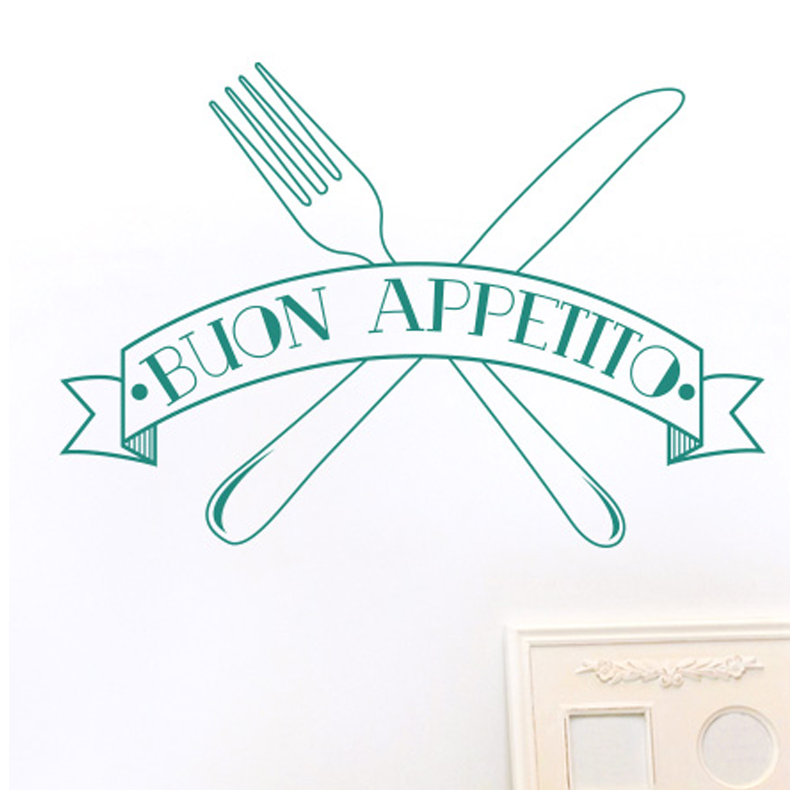 Wall Decal, Aqua Green, Large