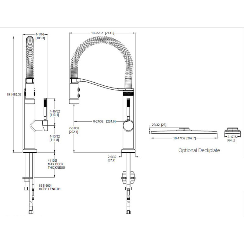 Pull Down Single Handle Kitchen Faucet, Matte Black