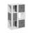 Samual 3-Tier Open Shelf Bookcase, Bookshelf, Storage Organizer, with Storage Bins-1088804833