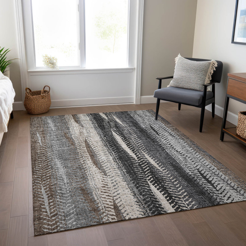 Alta Washable Abstract Indoor / Outdoor Rug, Rectangle 10' x 14'