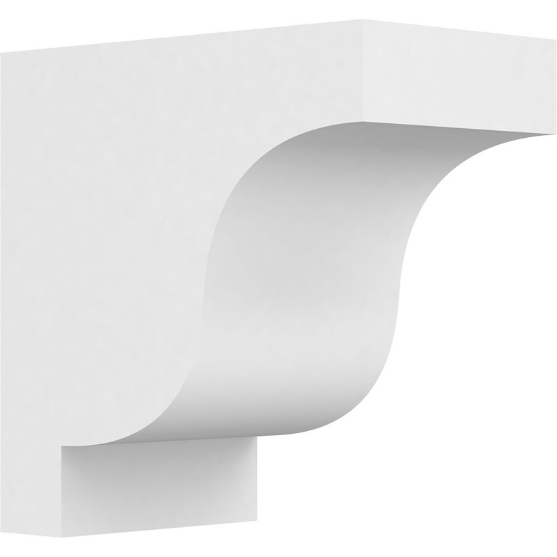 Corbeau standard en PVC de qualité architecturale Newport, H 6 po x l 3 po x P 6 po