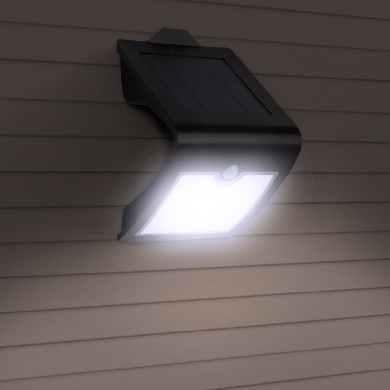 Feit Black Solar Powered LED Motion-Sensing Security Floodlight