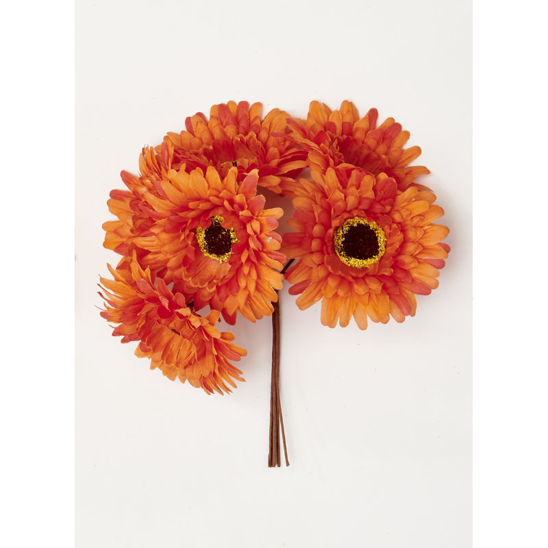 Vaporisateur de maman artificiel floral x6, Orange