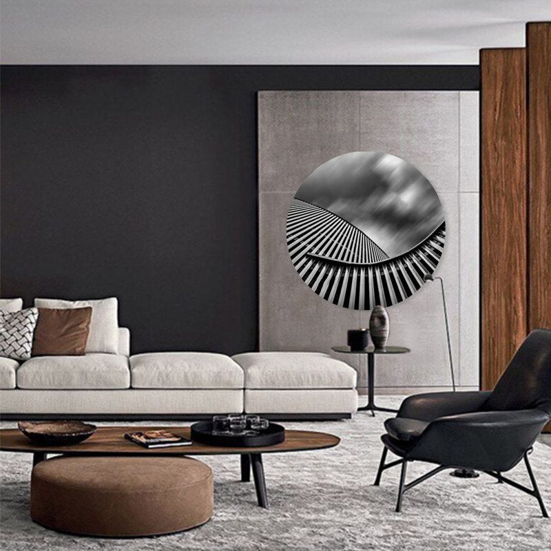 Photographie sans cadre urban nautilus par decorumby, H 46 po x l 46 po x P 1,5 po, Aluminium