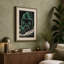 Green Bear Snarl Retro - Wrapped Canvas-304797555-304797453