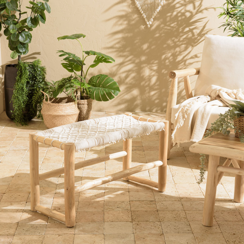 Cafferkey Solid Wood Bench