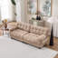 Canapé modulaire Cloud Couch, canapé modulaire moderne avec causeuse, canapé modulaire à assise profonde avec coussins d'accoudoirs, canapé Flanelette avancé et confortable pour la chambre à coucher (4 oreillers)-1861249924
