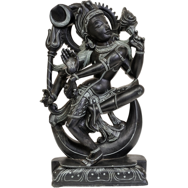 Figurine lord Shiva dansant sur un croissant de lune