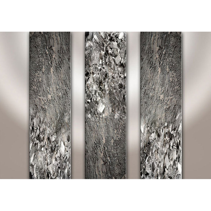 Murale pelez et collez - diamant noir, L 154 po x L 110 po