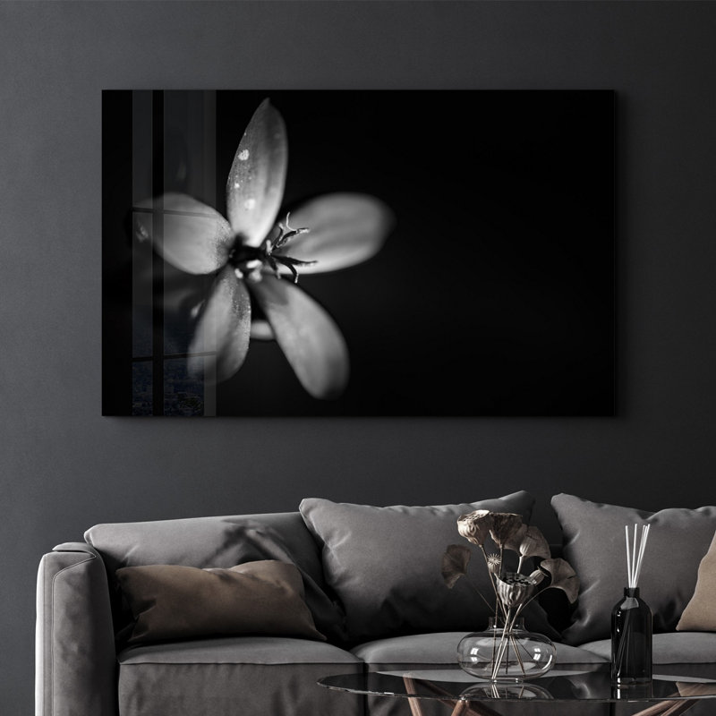 Élégante peinture murale en verre trempé de 13,8 po x 21,7 po | 100% verre trempé, épaisseur: 0,16 pouce | Imprimé UV pour des couleurs éclatantes | Parfait pour la décoration intérieure, le salon et les espaces de bureau