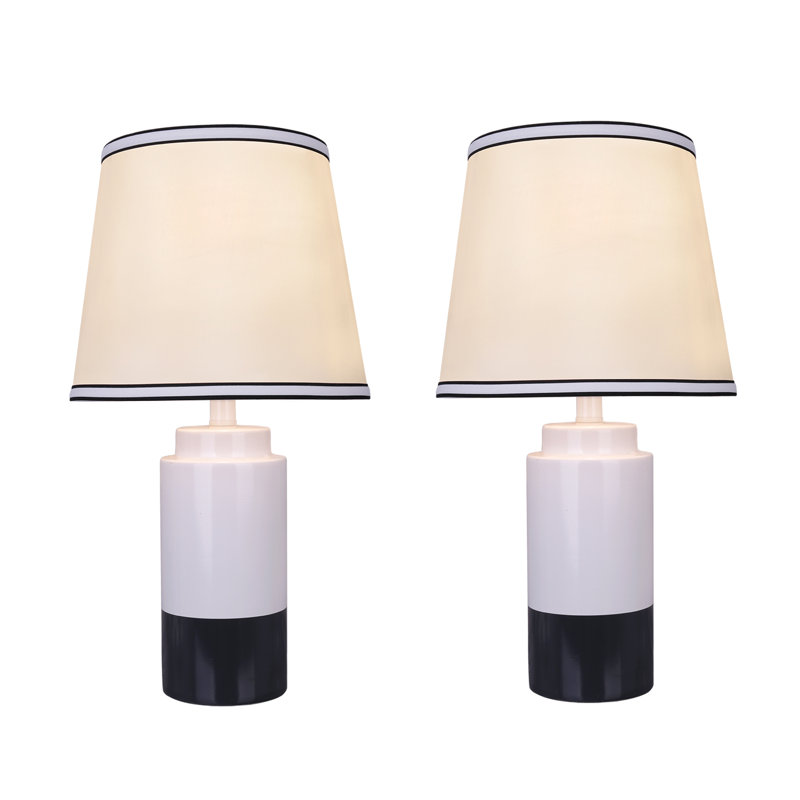 Harjo Ceramic Table Lamp Lamp, Black