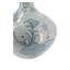 Vase en céramique bleu et blanc Bulbous