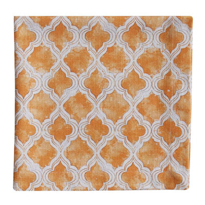  Ensemble de 4 serviettes aquarelle abricot